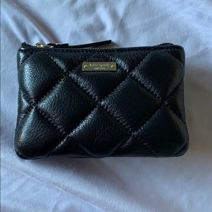 Kate Spade Quilted Leather Gold Black